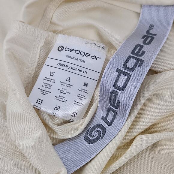 Bedgear Pillow Case Sham Queen Size Ivory Cooling Performance Moisture Wicking - Picture 2 of 5